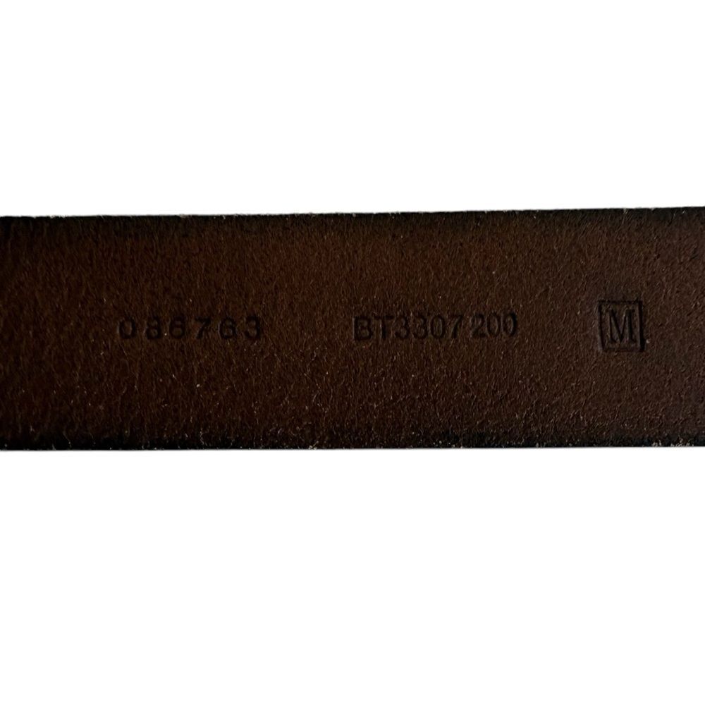 Fossil Brown Leather Belt Rhinestone Buckle Sz M - Picture 14 of 16